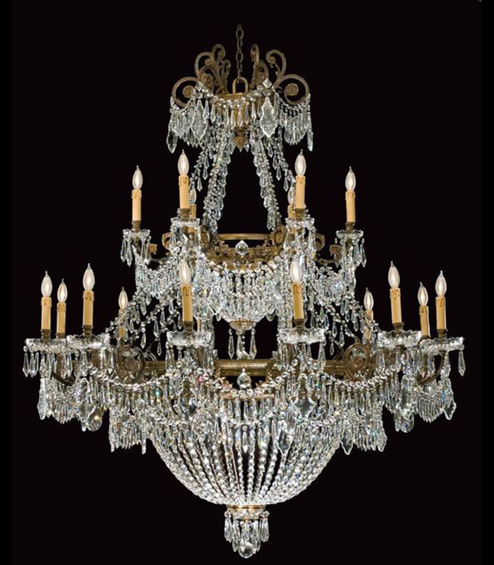 Copper chandelier