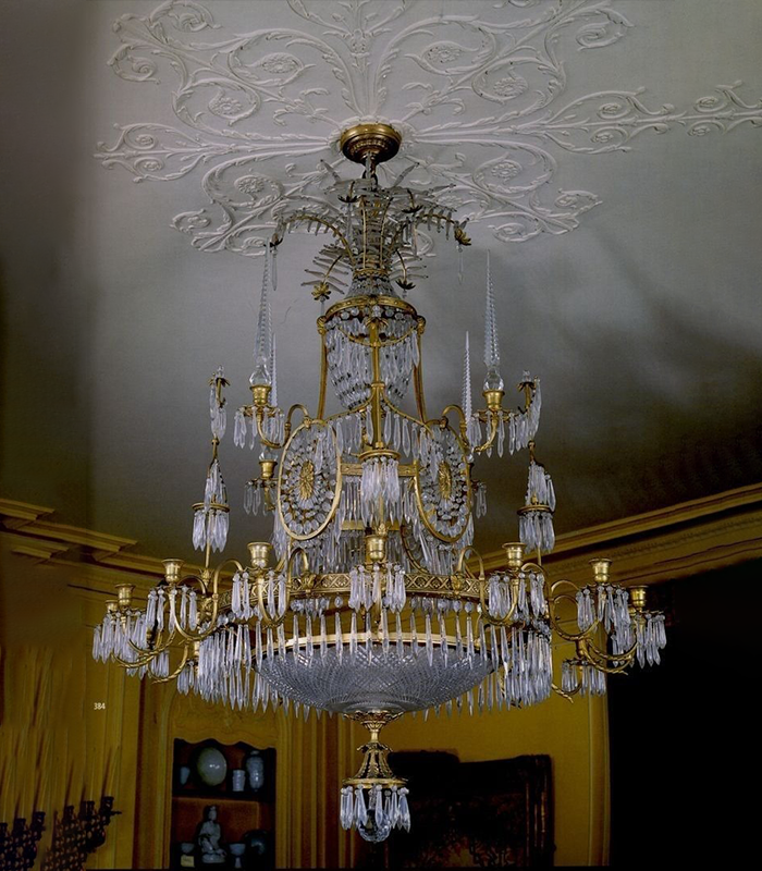 Copper chandelier