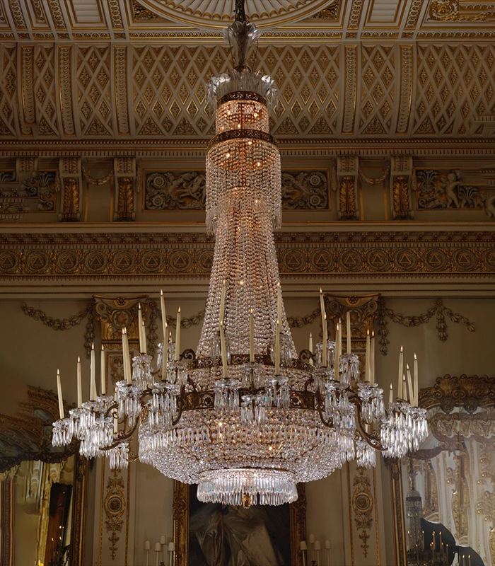 Copper chandelier