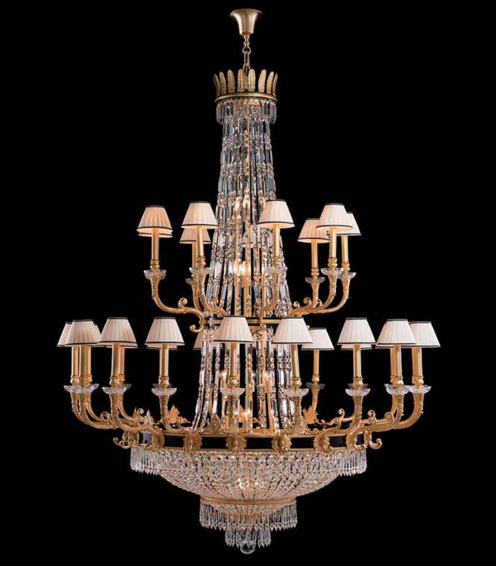 Copper chandelier