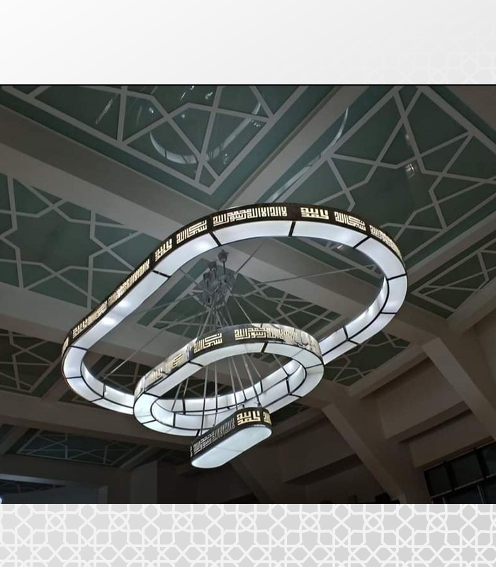Copper chandelier