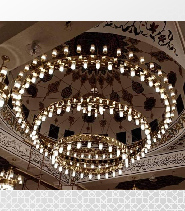 Copper chandelier