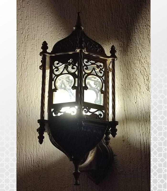 Copper chandelier