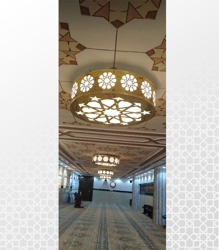Copper chandelier