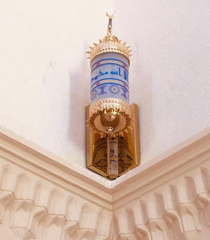 Copper chandelier