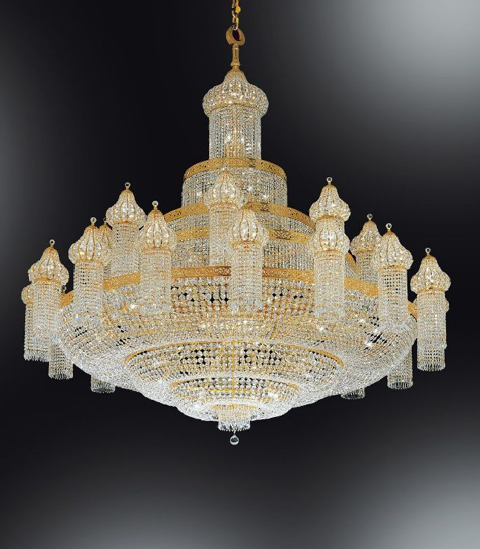 Copper chandelier