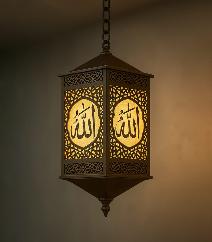 Copper chandelier