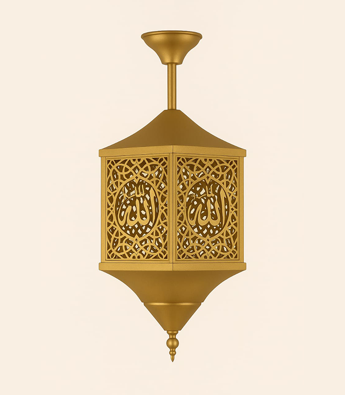 Copper chandelier